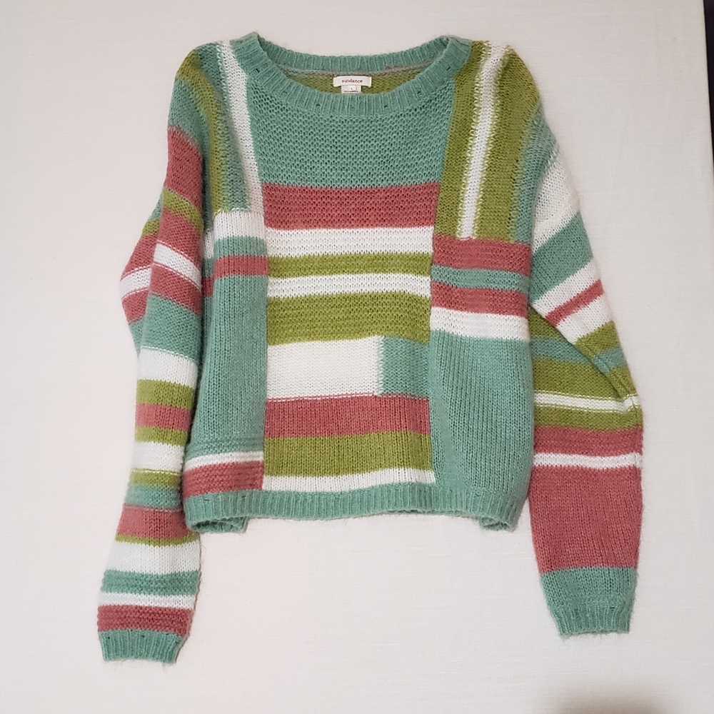 Sundance patchwork sweater Size L